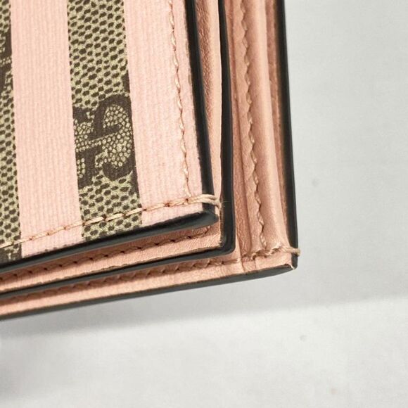 Gucci Gg Supreme Pink Canvas Wallet  (Pre-Owned) - Picture 10 of 12